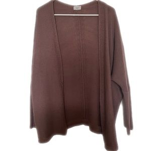 Mauve Pink Long-Sleeved Cardigan